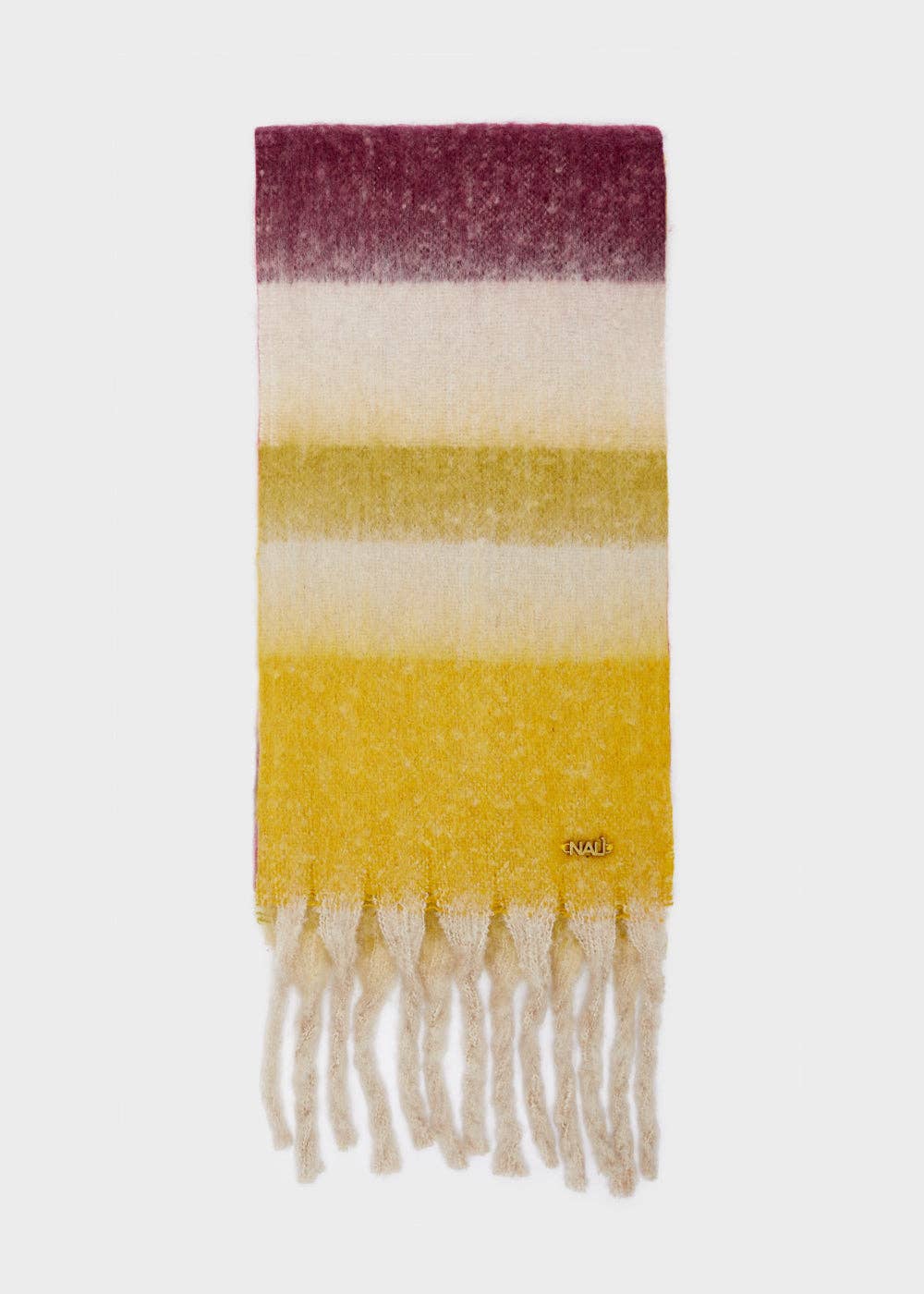 NALI' - Wholesale Scarf - Women's - STRIPES SCARF ORANGE/BLACK - N605