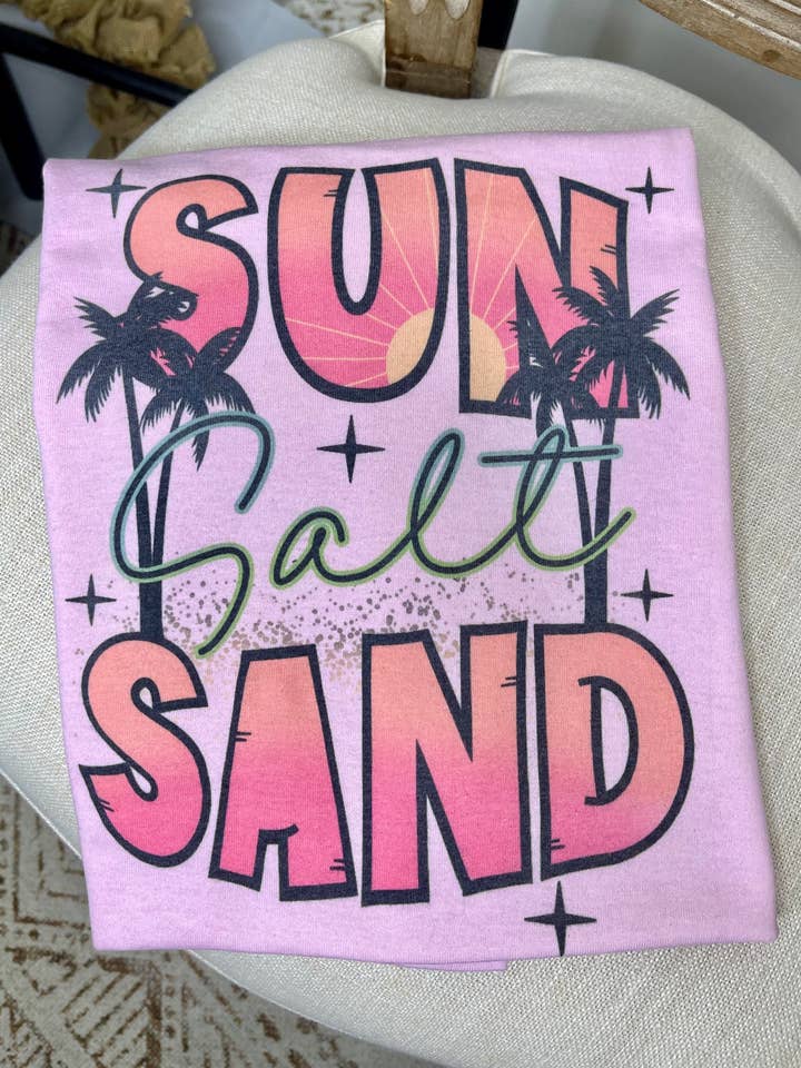 Sun Salt Sand Palm Trees (T-Shirt) for wholesale by 1/2 Penny Wholesale