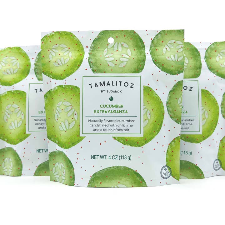 Sugarox Candy Studio LLC – Engroshandel Bolcher – AGURK UDSTYRSSTYKKE TAMALITOZ SLIK 12CT