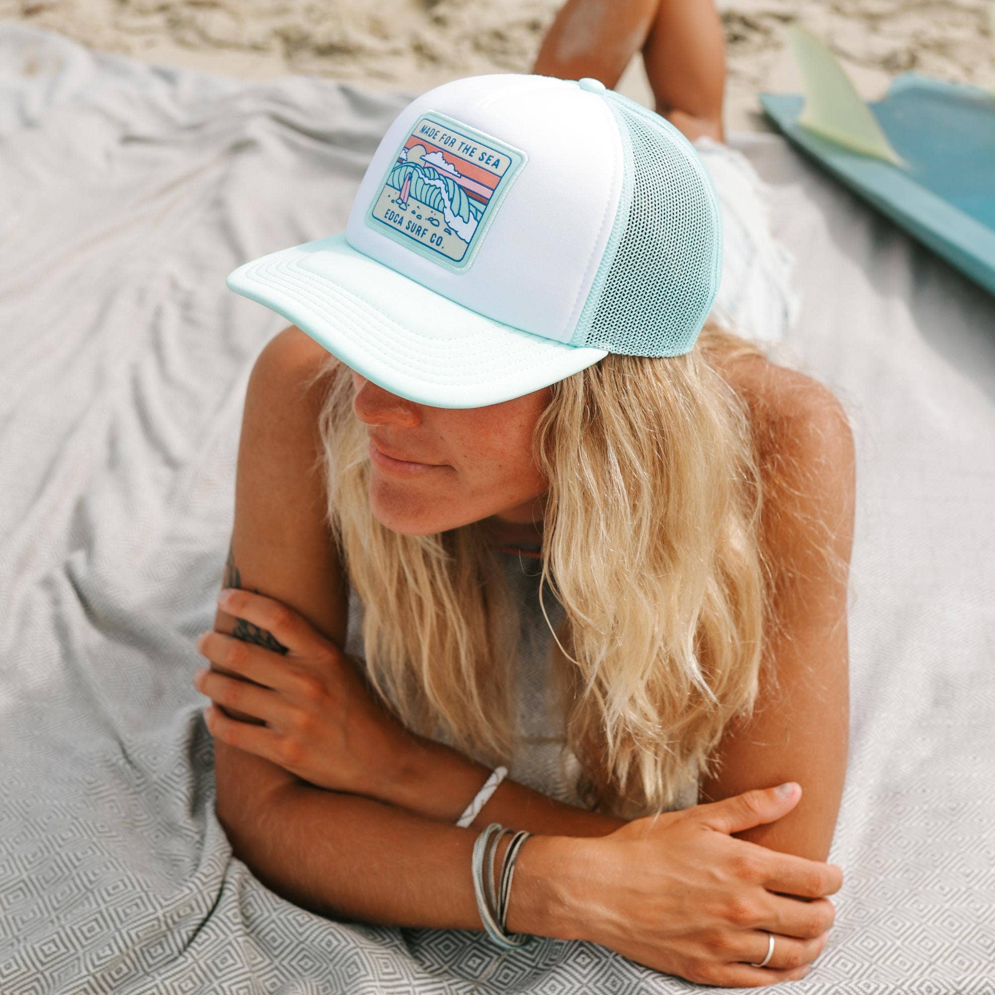 Everyday California - Wholesale Trucker Hat - Unisex - Catch Waves Foam Trucker Snapback Hat1