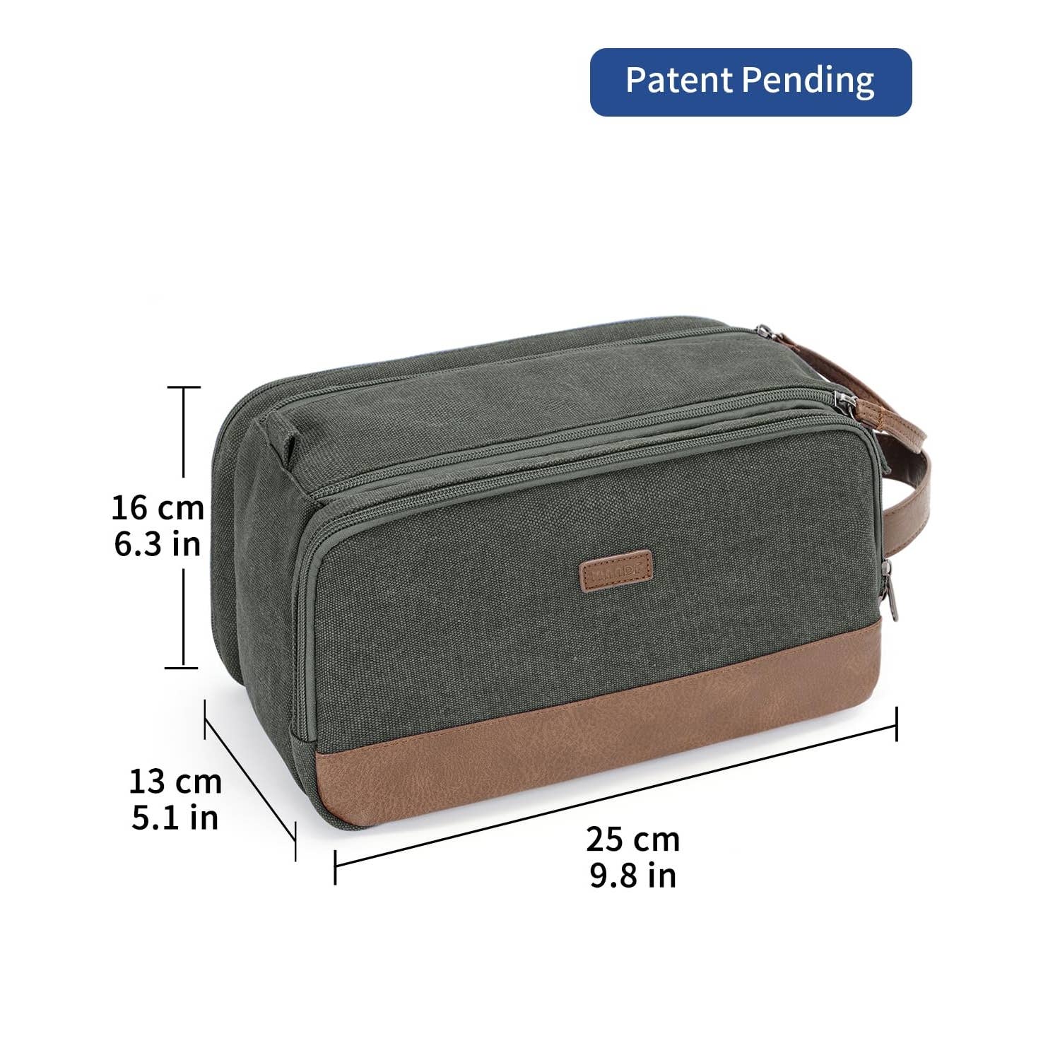 wandf – Engroshandel Toilettaske - Unisex – Canvas & læder Dopp Kit rejse vandafvisende barbertaske19