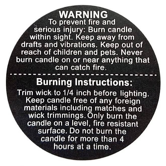 Heavenly Scents - Wholesale Gift Tag Label - Warning Labels for Candles
