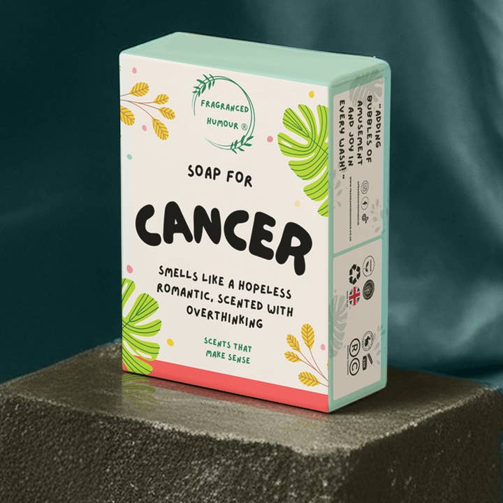 Sapone del Segno del Cancro Regalo Divertente dello Zodiaco per la vendita all'ingrosso da parte di Fragranced Humour