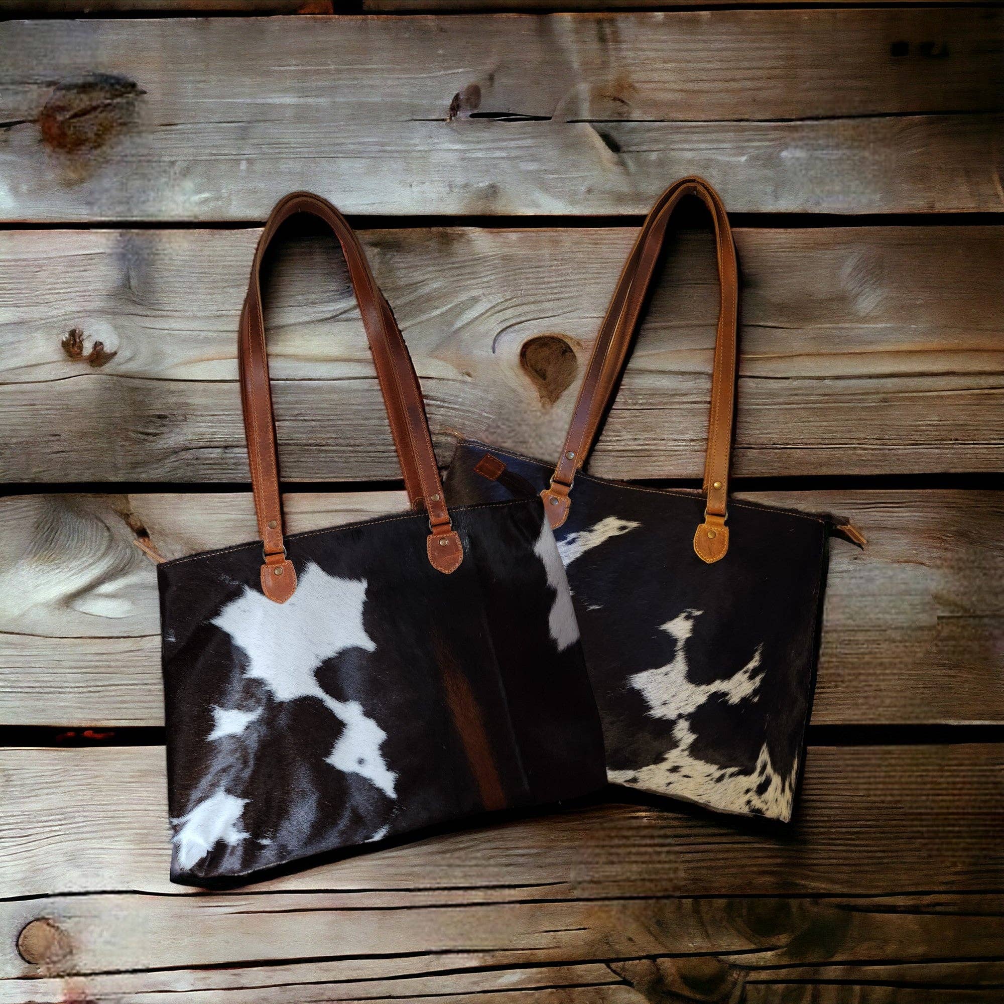 Ranch Junkie - Wholesale Tote Bag - Women's - Genuine Cowhide Large Tote Highlands Black Cowhide Tote7