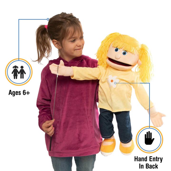 Silly Puppets - Wholesale Puppet - Kids & Baby - Silly Puppets Katie, Peach Skin (25")