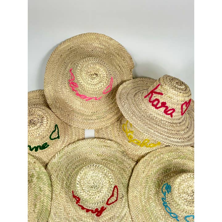 Mikwi - Wholesale Straw Hat - Women's - Personalised Straw hat - DECORATIVE STRAW HAT - Moroccan hat1