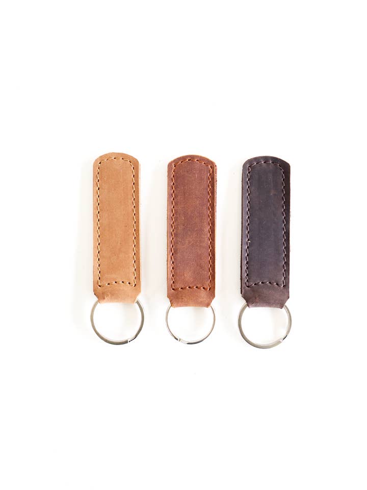 Nøglering i læder for engroshandel hos Jubilee Trading Co. | Ethical Trade Decor + Accessories