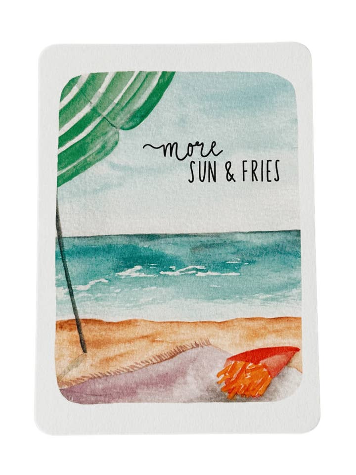 Meer SUN & FRIES postkaart voor wholesale door Linda Mundo
