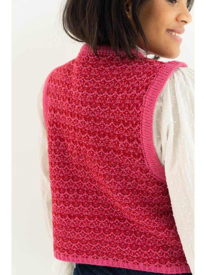 MindTraveler - Wholesale Suit Vest - Women's - Elena Pink Vest7