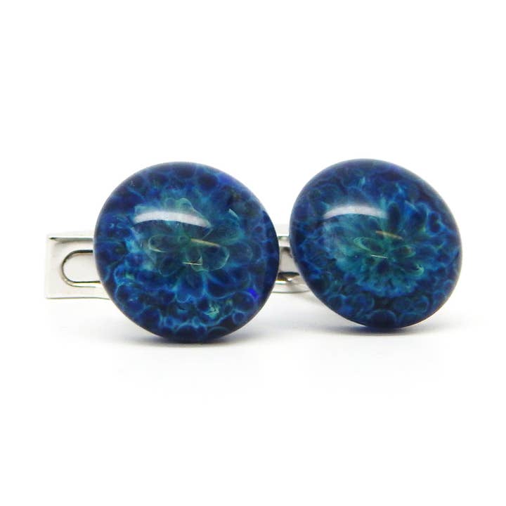 Boutons de manchette « Ocean Depths » pour la vente par 1771 Philadelphia Glass Works