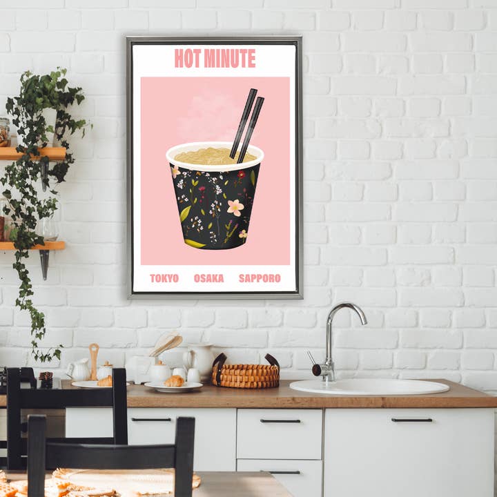 Stupell Industries - Wholesale Wall Sign - Hot Minute Cup of Noodles - Framed Wall Art5
