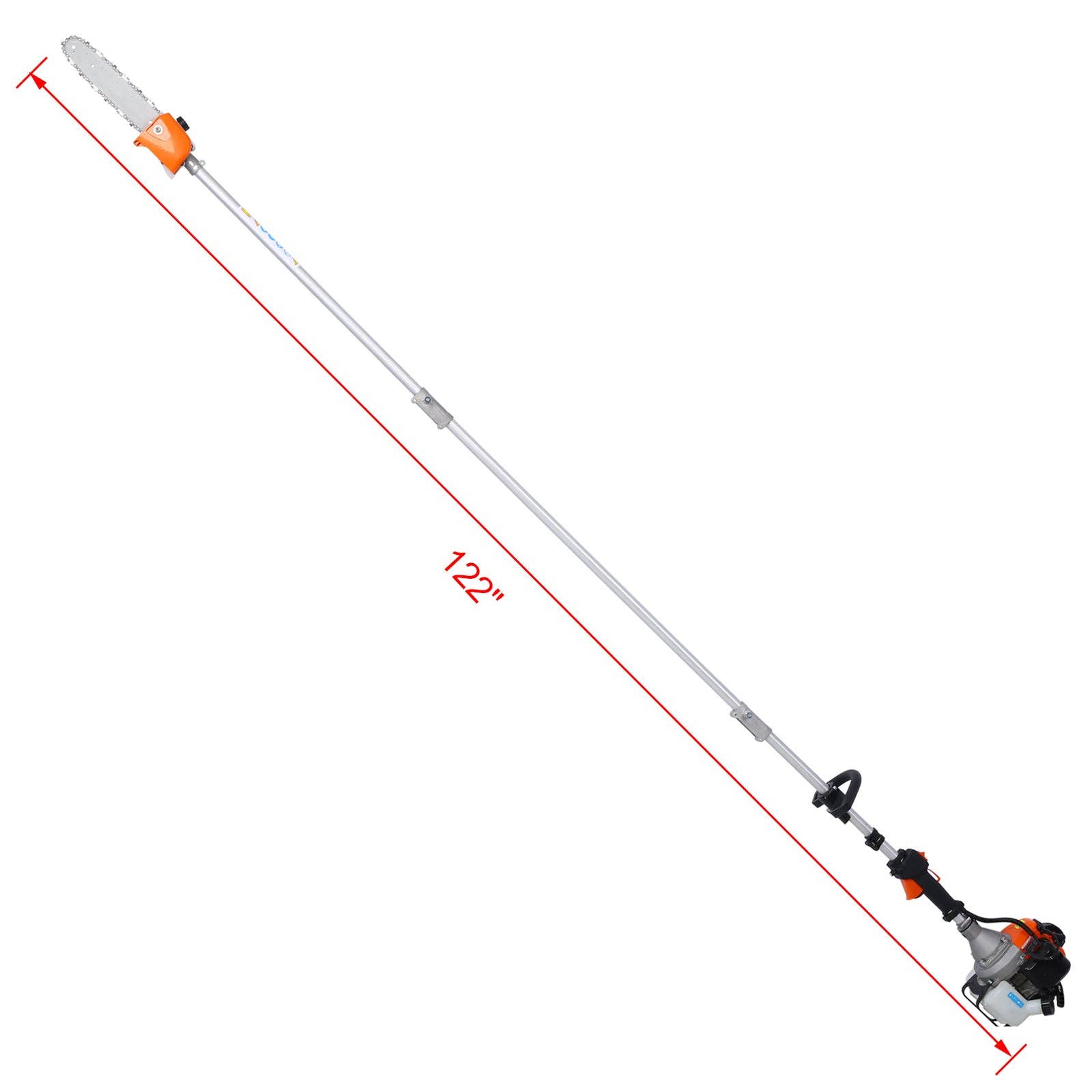 as Pic 10 in 1 Multi-Functional Trimming Tool, 52CC 2-Cycle Garden Tool System with Gas Pole Saw, Hedge Trimmer, Grass Trimmer, and Brush Cutter EPA Compliant for wholesale on Faire7