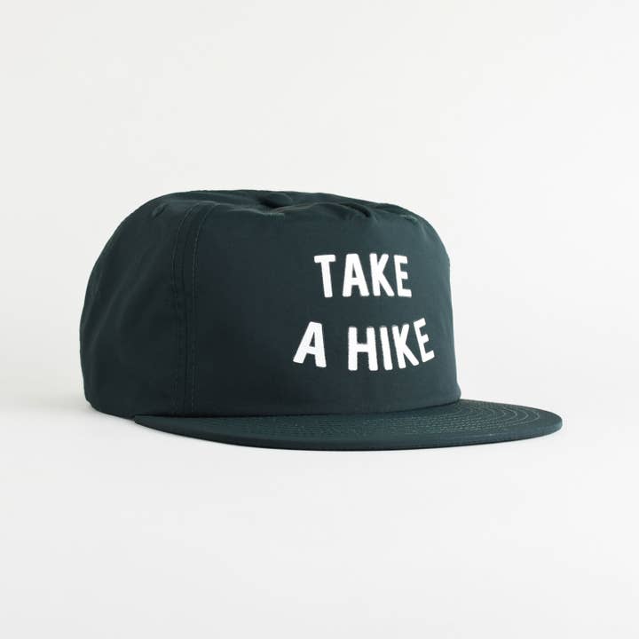 Endless August Supply Co. - Wholesale Flat Brim Cap - Unisex - Take A Hike Recycled Nylon Quick Dry Hat - pine green