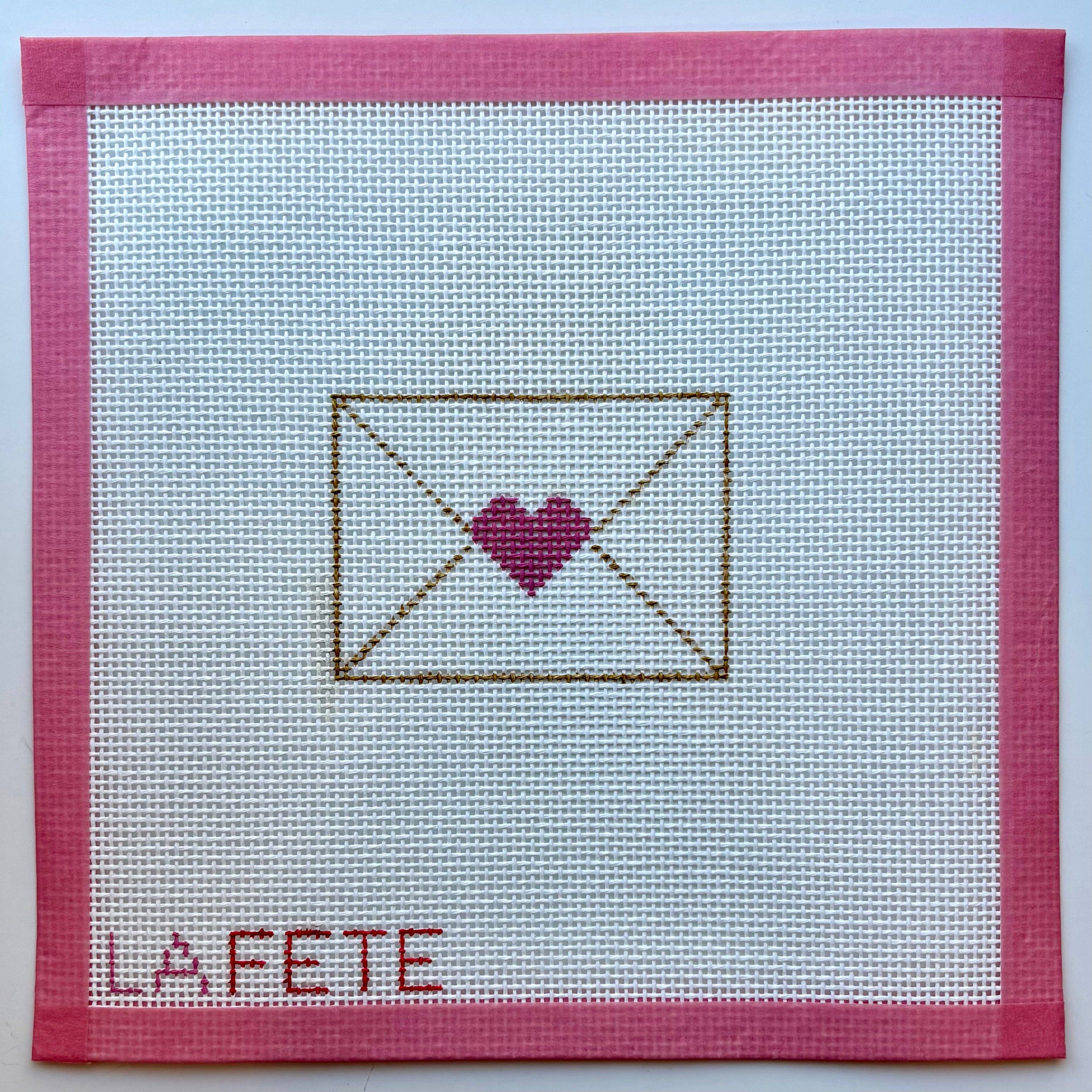 La Fete Needlepoint - Wholesale Embroidery/Cross Stitch Supplies - Love Note Canvas1