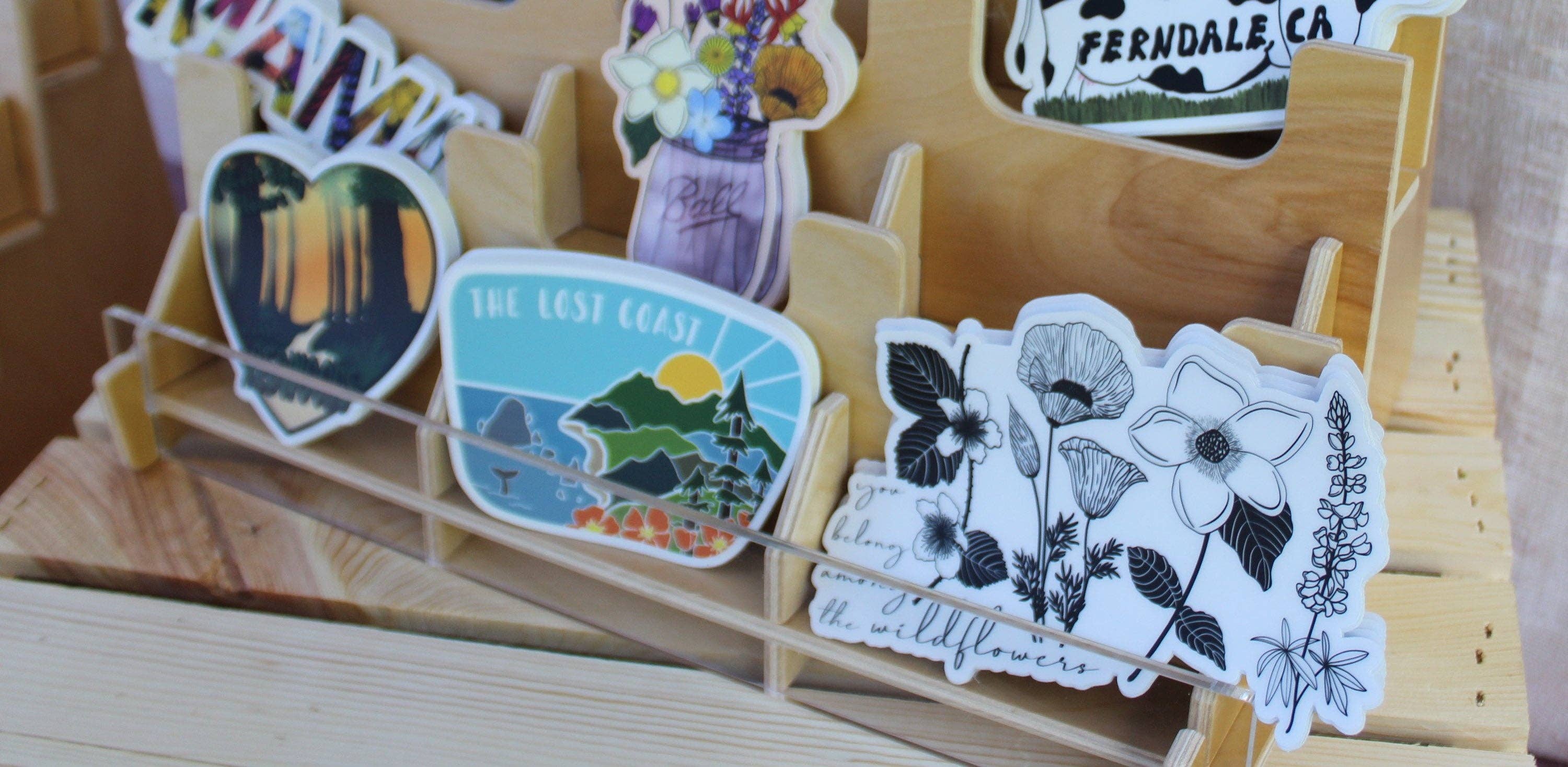 Coastal Haze Designs - Vente Autocollant - Autocollant transparent You Belong Among The Wildflowers1