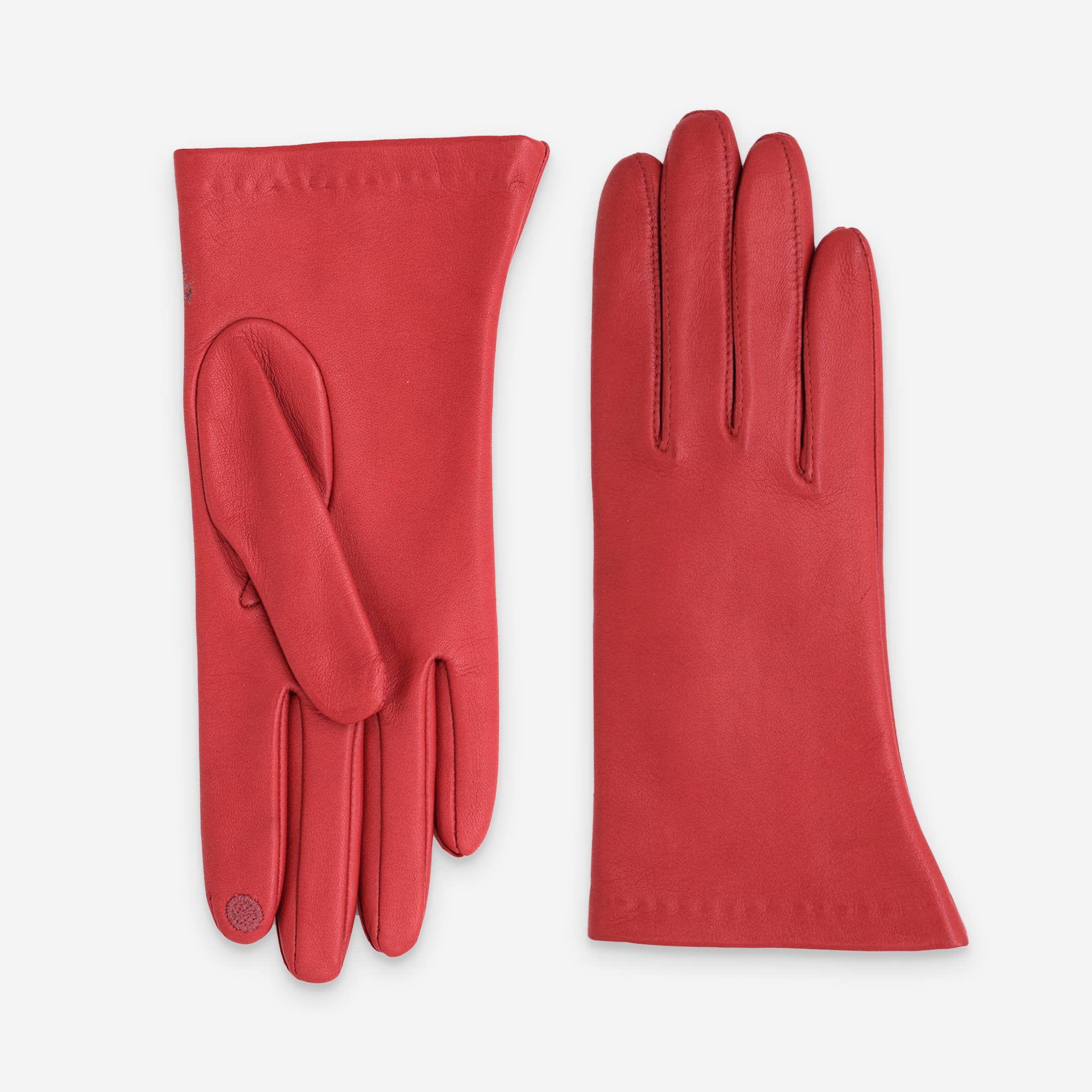 Glove Story - Wholesale Gloves - Women's - lambskin-leather-gloves-silk-lining-touchscreen-21001ST18
