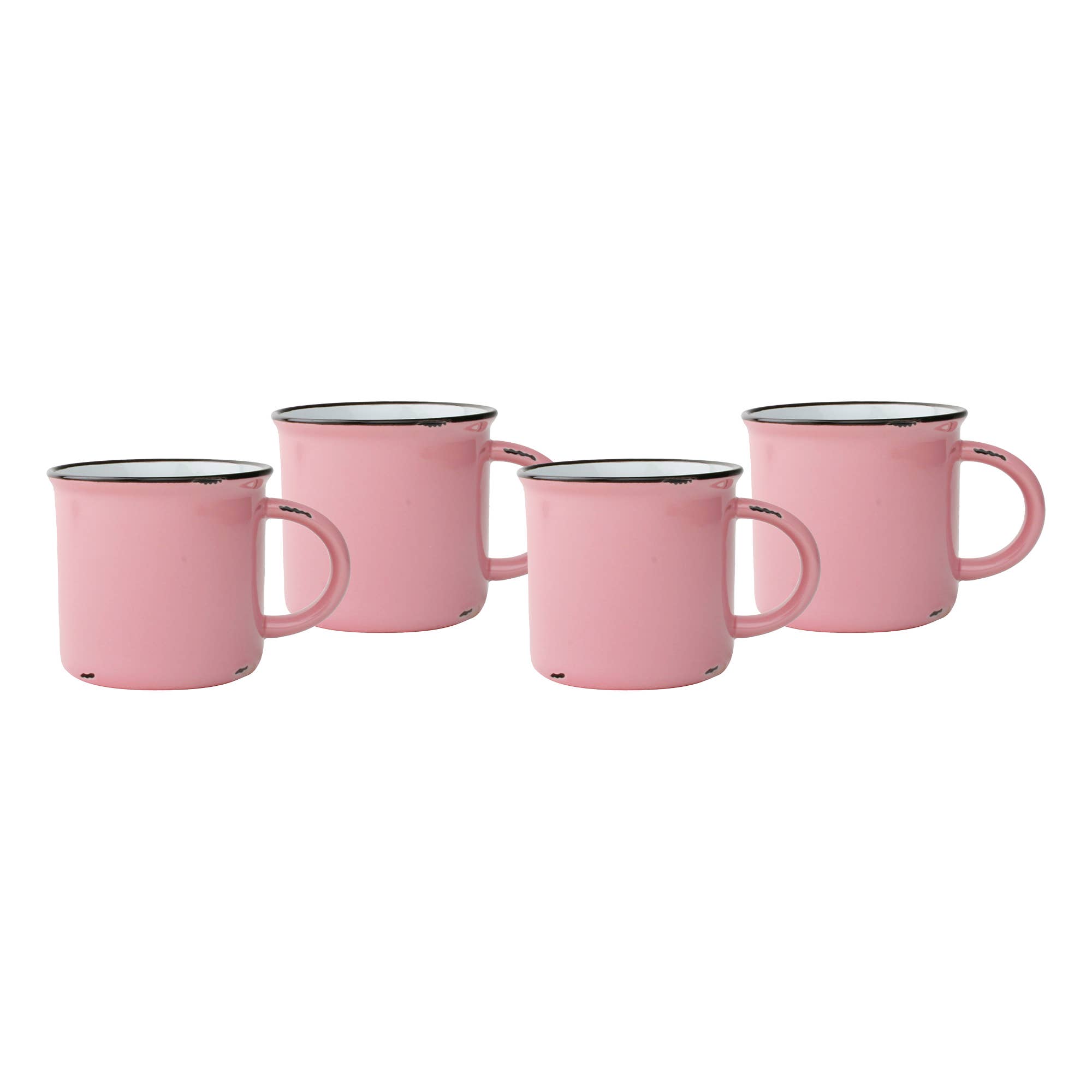 Canvas Home – wholesale Coffee mug – Tinware Collection Pink Mugs, Set of 4