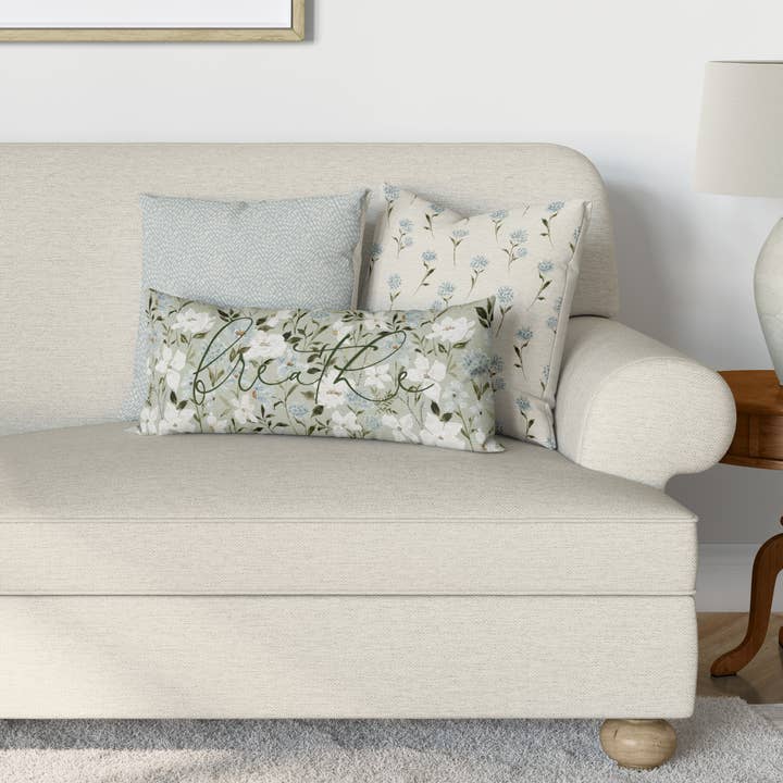 Beth Schneider Designs, LLC - Wholesale Throw/Decorative Pillow - Blue Diamond Square 20"x20" 100% Soft Cotton Throw Pillow4