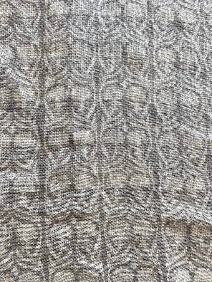 Tessuto di lino stampato a blocchi floreali Henderson per la vendita all'ingrosso da parte di Thread To Form