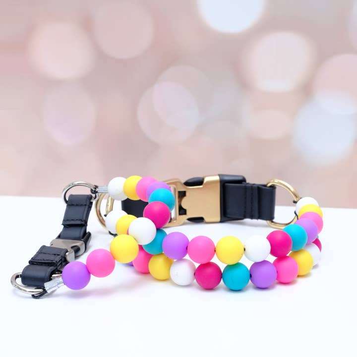 Mimi Green – Großhandel Haustierhalsband – Katze/Hund – Freundschaftsarmband Hundehalsband | Perlenbesetztes Hundehalsband2