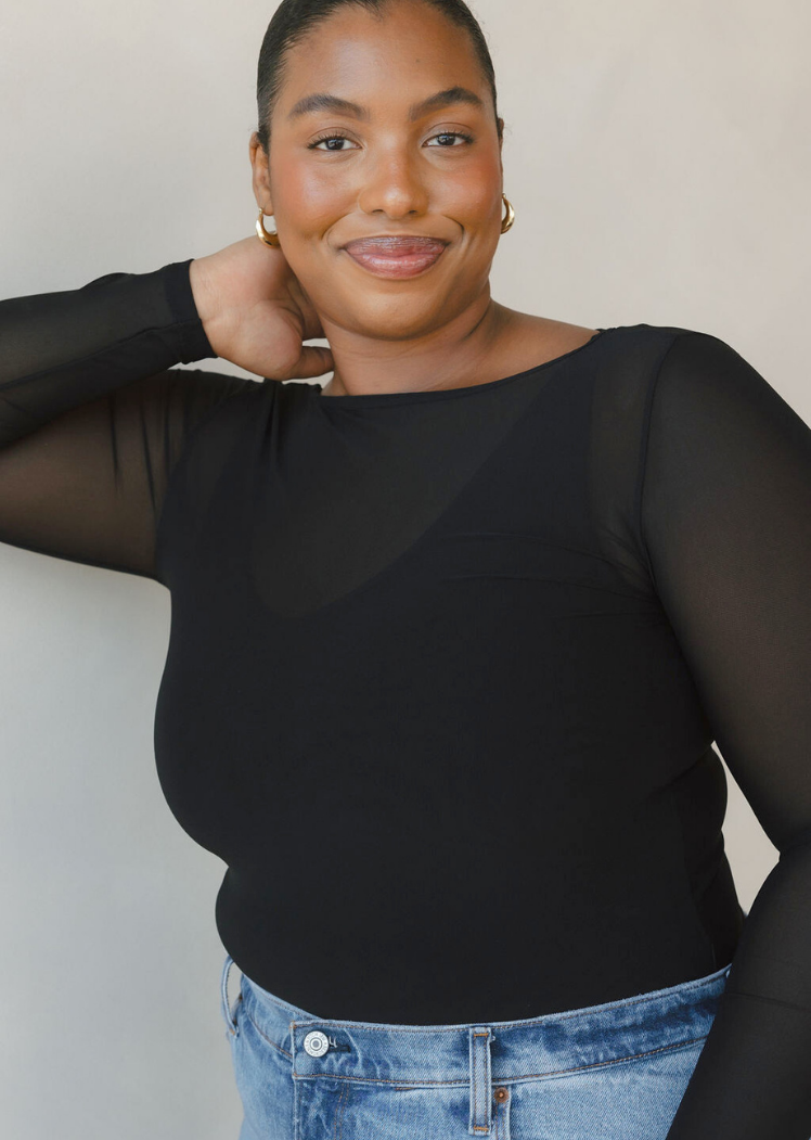 ELIETIAN - Wholesale Gebreide top - Dames - Doorschijnende top met lange mouwen24