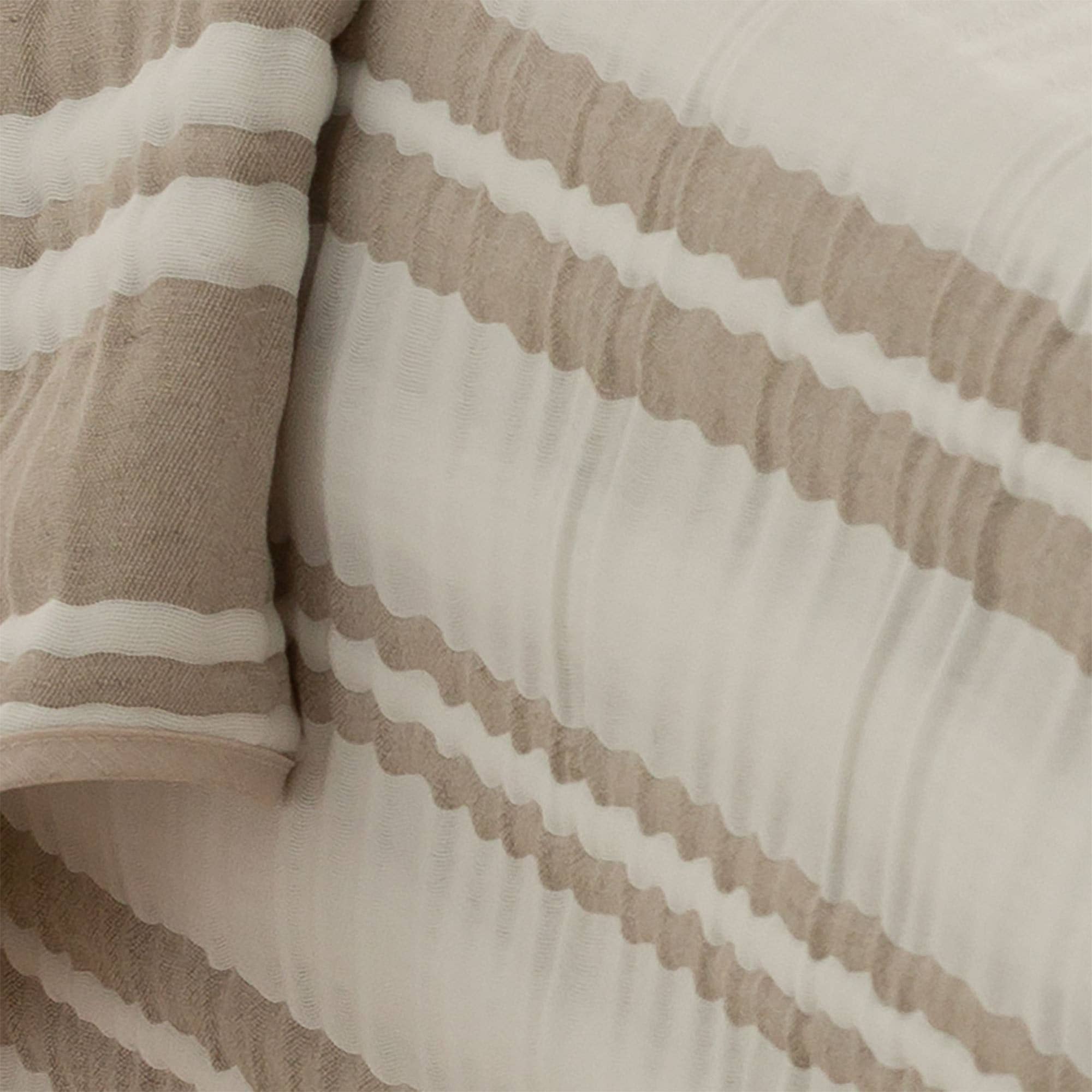 GAMUSI – Edredão por atacado – Colcha jacquard leve algodão riscas TENA1