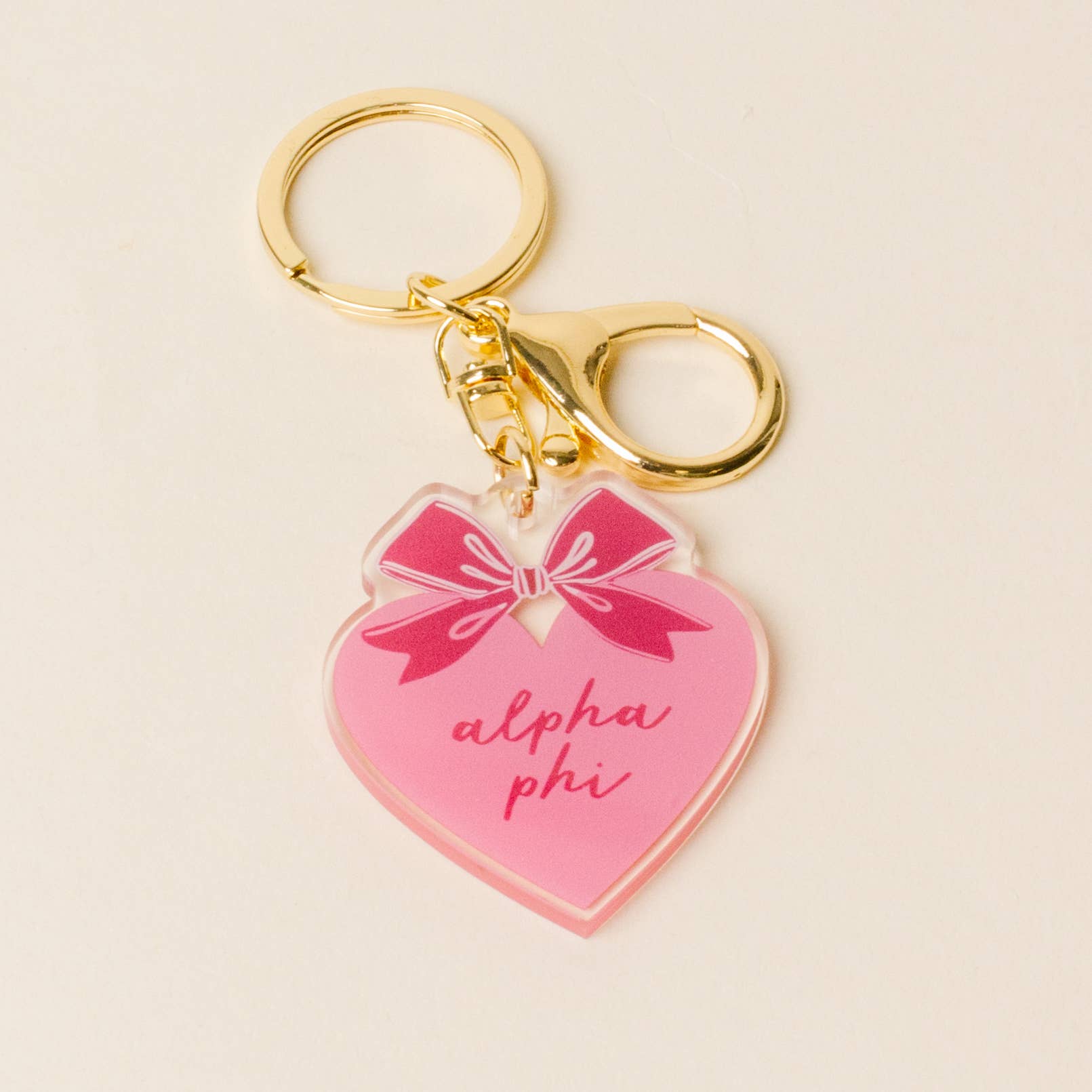 The Darling Effect - Wholesale Keychain - Women's - Sorority Sweetheart Bow Acrylic Keychain - 19 Chapters5