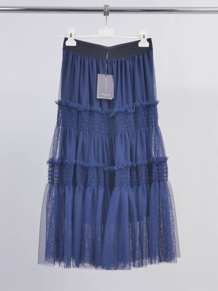 Cecile Wang – Großhandel Rock – Damen – Mehrlagiger Tüllrock mit Rüschen BCG15546
