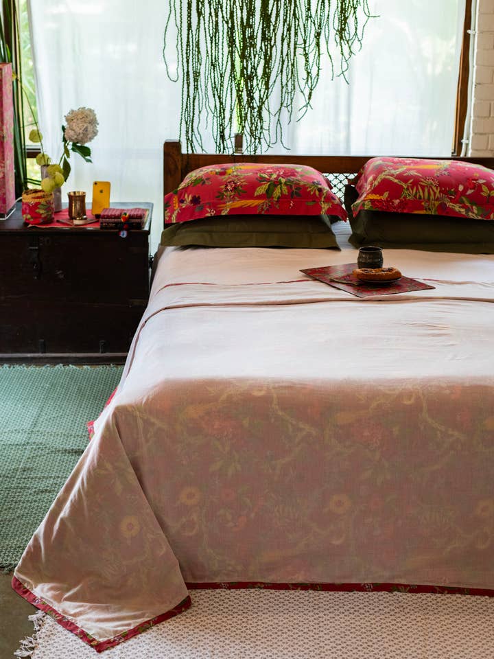 Dohar clásico estampado, manta de algodón suave para venta al por mayor de Handprint