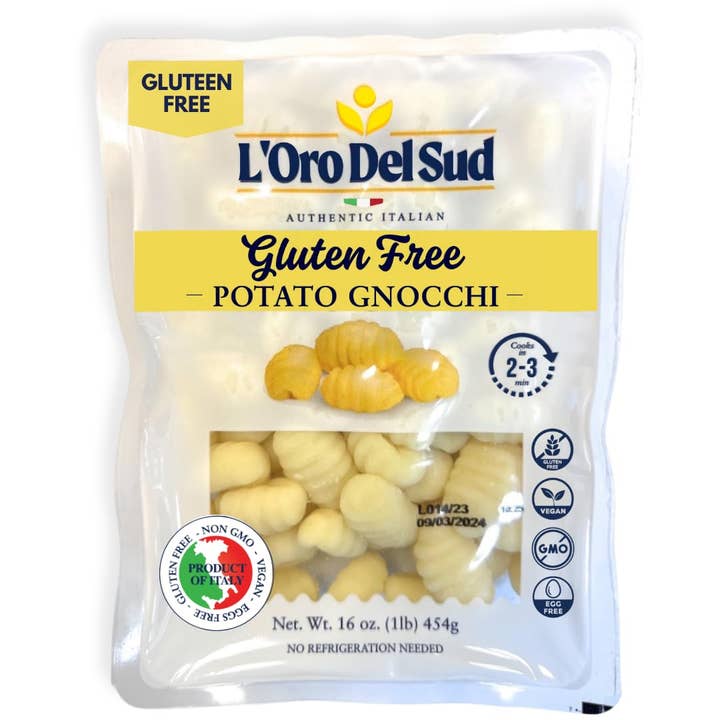Wholesale Italian Food - Wholesale Pasta - L'Oro Del Sud Gluten Free Potato Gnocchi (12 Pack x 1 lb)9