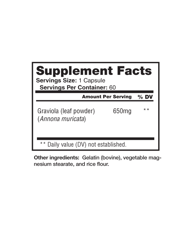 1 Life Science - Wholesale Oral Supplement/Vitamin - Graviola 460mg1