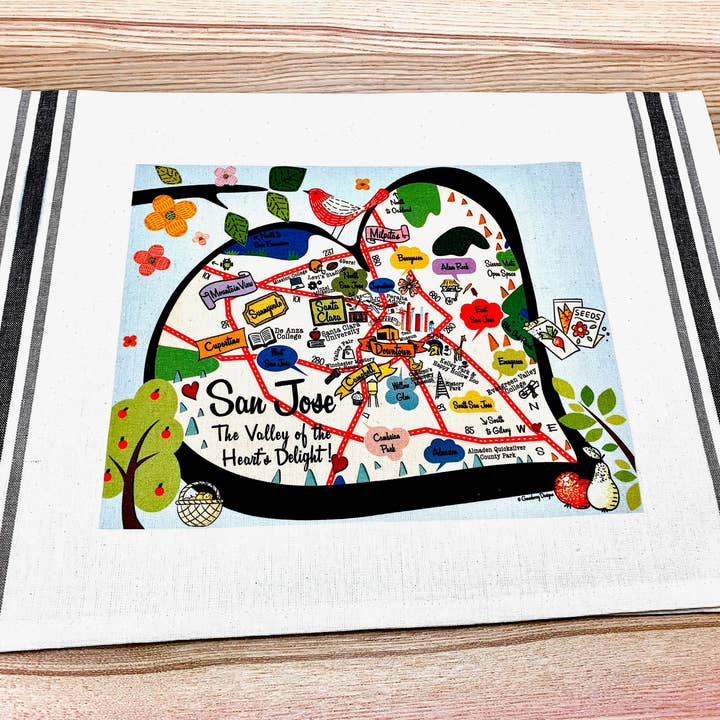 San Jose CA bomulds lærred multetaske for engroshandel hos Gooseberry Designs