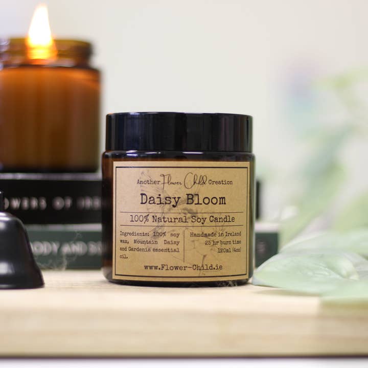 Mountain Daisy and Gardenia Candle | Natural Organic for wholesale by Flower Child