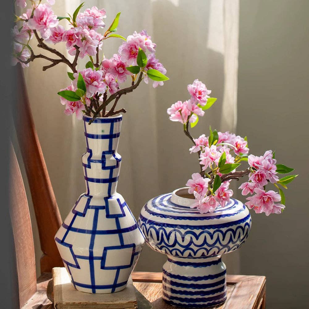 Rustic Reach - Wholesale Artificial Flowers - Small Peach Blossom Flower Stem 16.5" Tall7