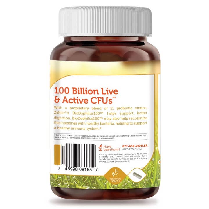 Advanced Nutrition by Zahler - Wholesale Oral Supplement/Vitamin - BioDophilus 100B (30) Capsules