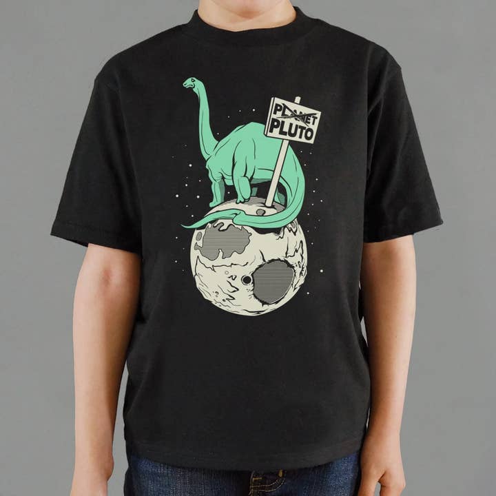 Brontosaurus On Pluto Kids T-Shirt for wholesale by 6DS