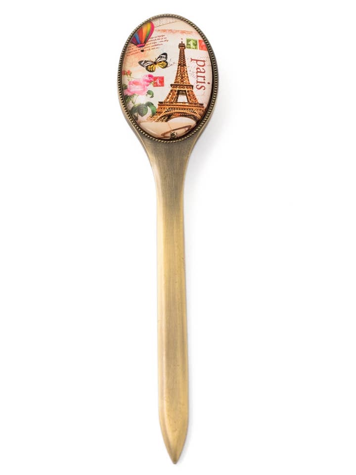 Abridor de Cartas Vintage com Estampa de Paris por atacado de Value Arts