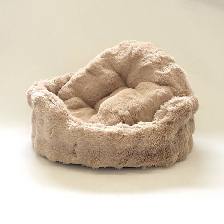 DOGS in the CITY® - Wholesale Pet Bed - Dog - Dog basket Nomi faux fur gravel3