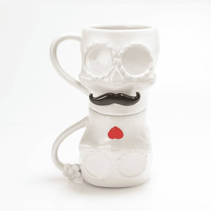 Mustard - Wholesale Coffee Mug - Sugar Skull Mug Femail3