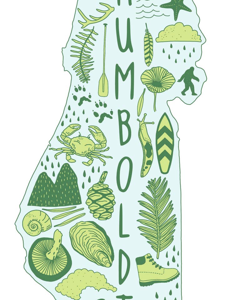 Humboldt Sticker for wholesale by Pen+Pine