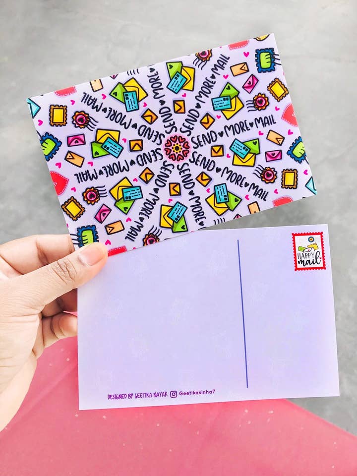 Enviar más postales por correo para venta al por mayor de Artful Geet Creations