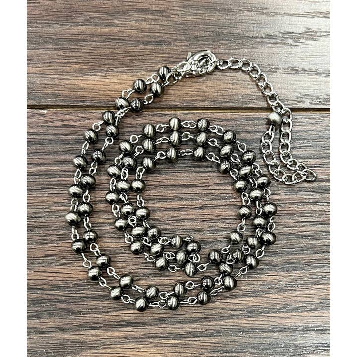 ISAC Trading Inc - Wholesale Beaded/Pearl Necklace - 738076, Handmade Polish Navajo Bead Necklace