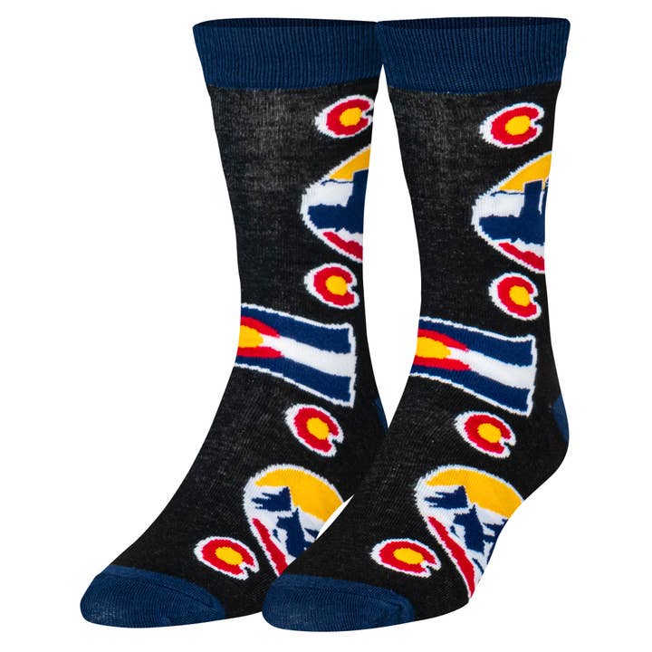 Chaussettes Colorado Crew pour homme pour la vente par Crazy Socks