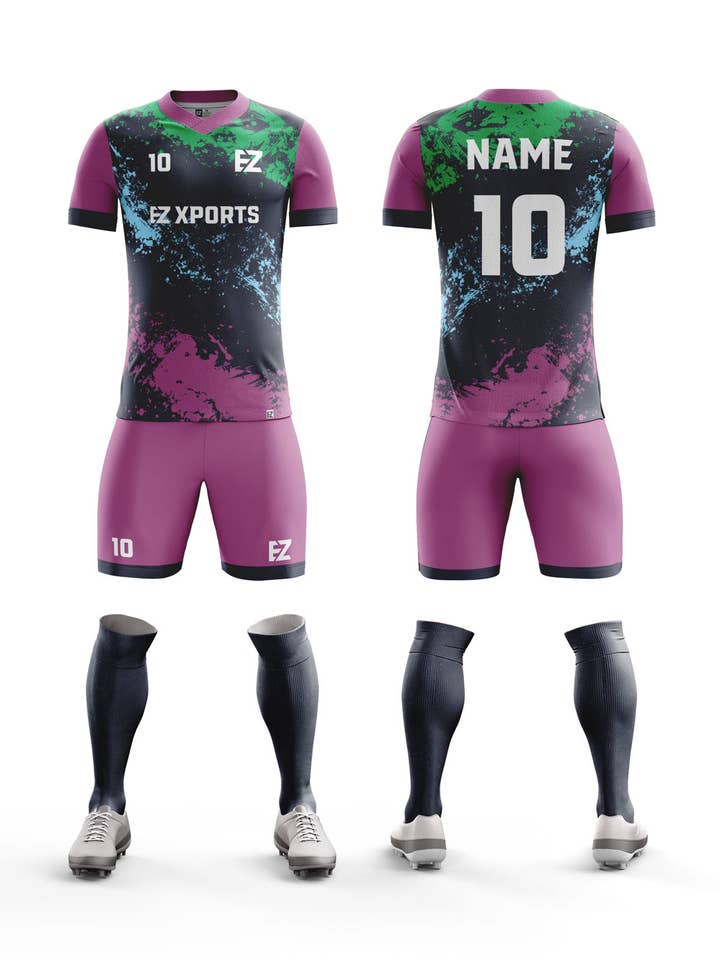 Maßgeschneiderte Fußballuniform - A-6 für den Großhandel von EZ XPORTS Custom Sportswear