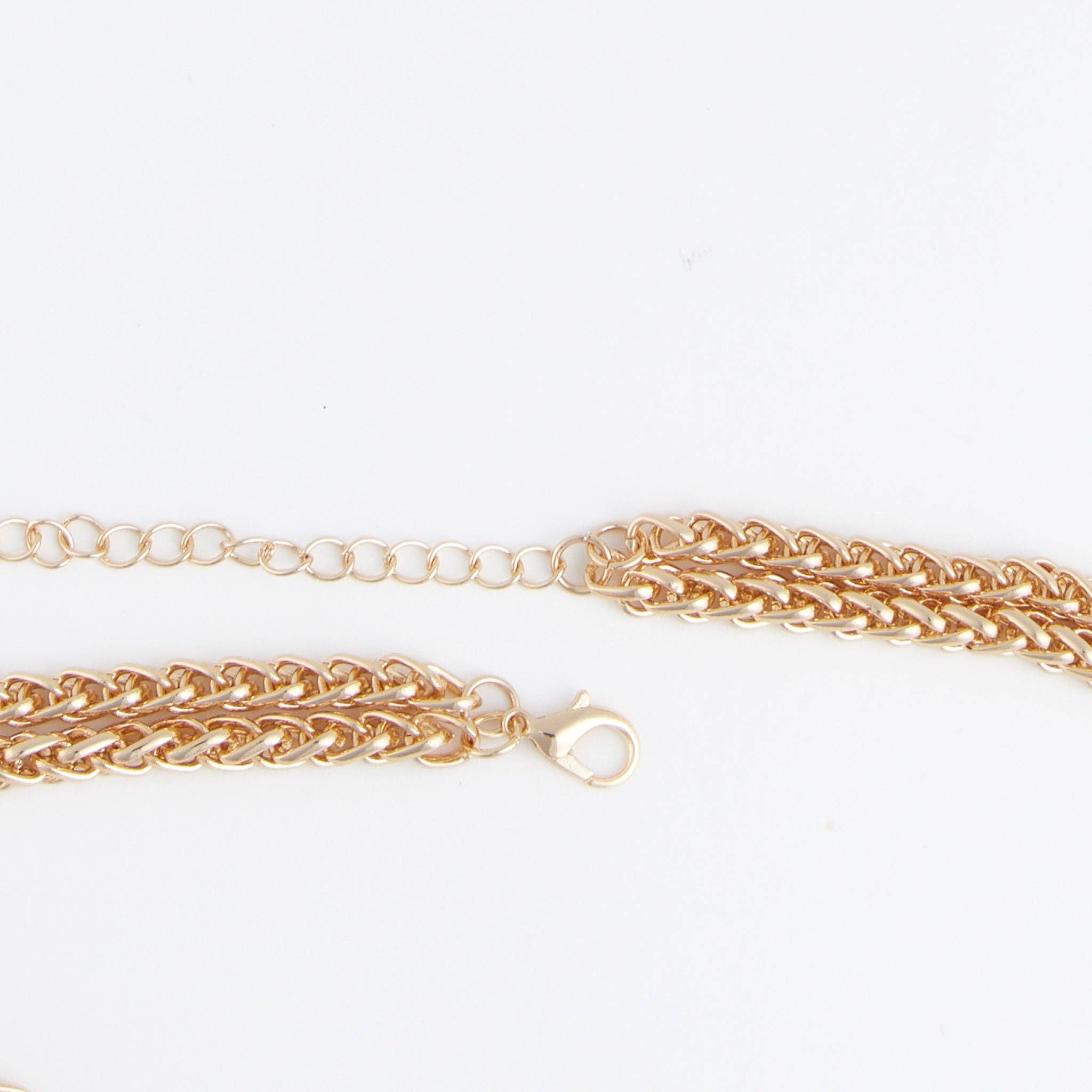 Elsie & Zoey - Vente Sautoir et collier en Y - Collier Lariat Marlowe 15" Chaînes Épaisses Superposées4