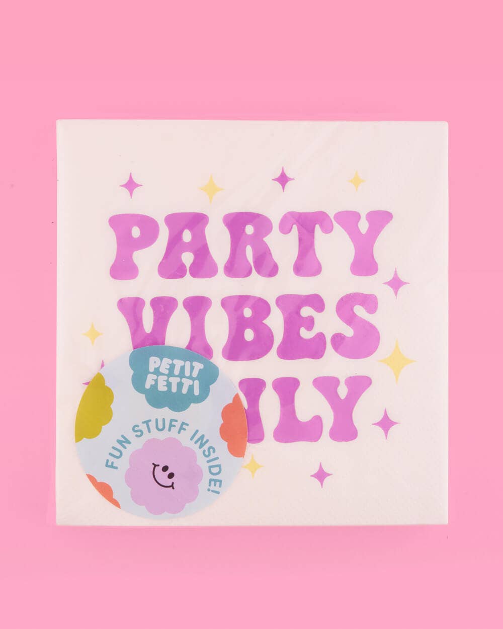 xo, Fetti - Vente Serviettes jetables - Serviettes Preppy Party - 24 serviettes en aluminium1