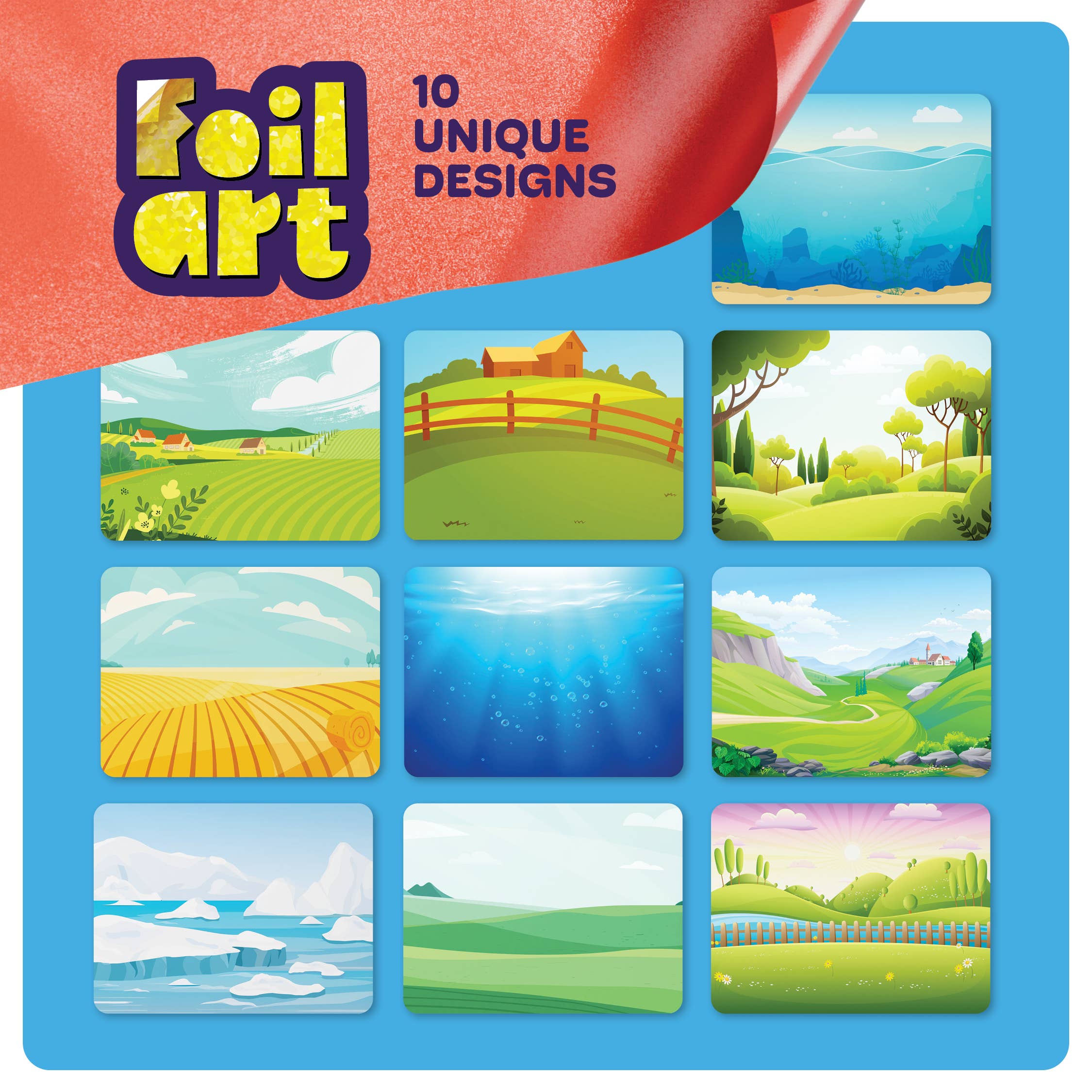 Dan&Darci - Venta al por mayor Kit de manualidades - Niños - Kit de Arte con Papel de Aluminio sin Desorden para Niños - Manualidades para Niños Pequeños6