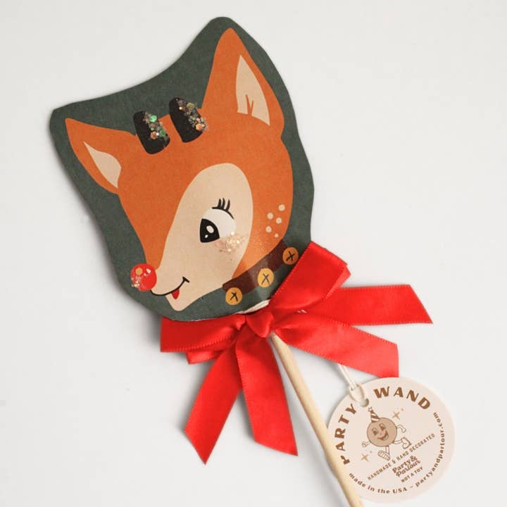 Party & Parlour - Wholesale Decal - Party Decorations - Vintage Rudolph Christmas Handmade Party Wand Decoration1