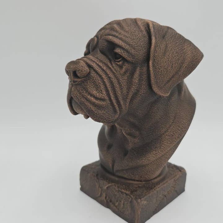 Byst av en engelsk mastiff – heminredning för hundälskare, handmålad prydnad för wholesale av 3DijkstraFinds