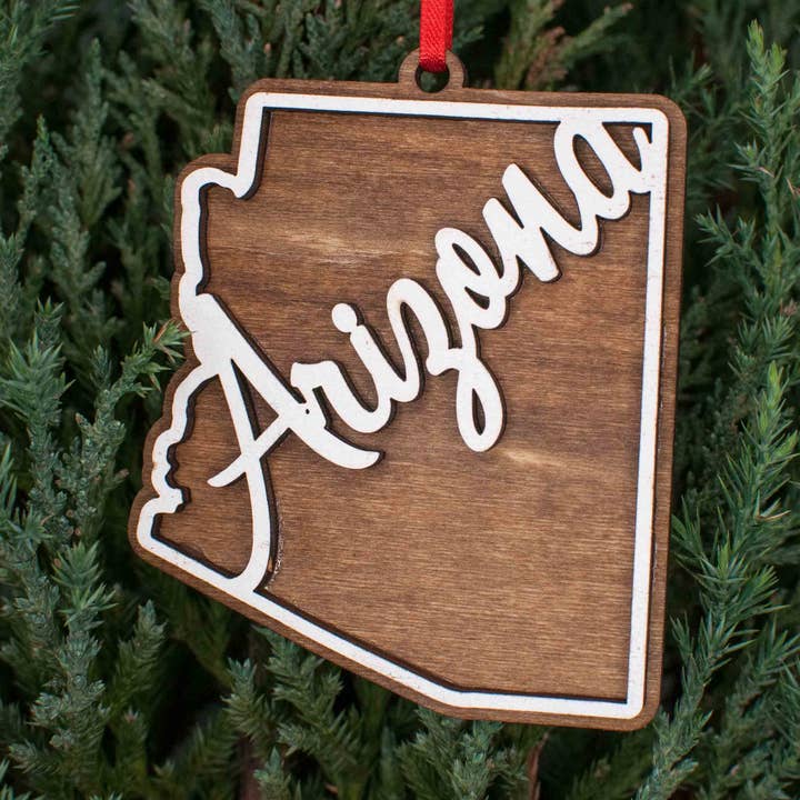 Arizona Christmas Ornament for wholesale by The Little Ornament Shop
